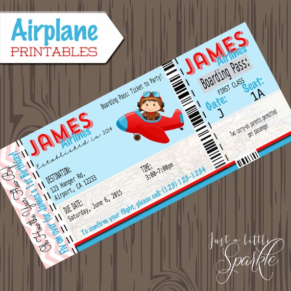 pilot invitations cards diy lil pilots airplane birthday etsy