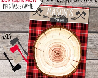 Lumberjack Birthday, Printable Lumberjack birthday,Lumberjack Game, Lumberjack Party, Lumberjack invitation