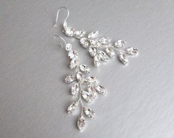 Bridal crystal earrings, Sparkly crystal earrings, Premium European Crystal, Wedding crystal earrings, Rhinestone earrings