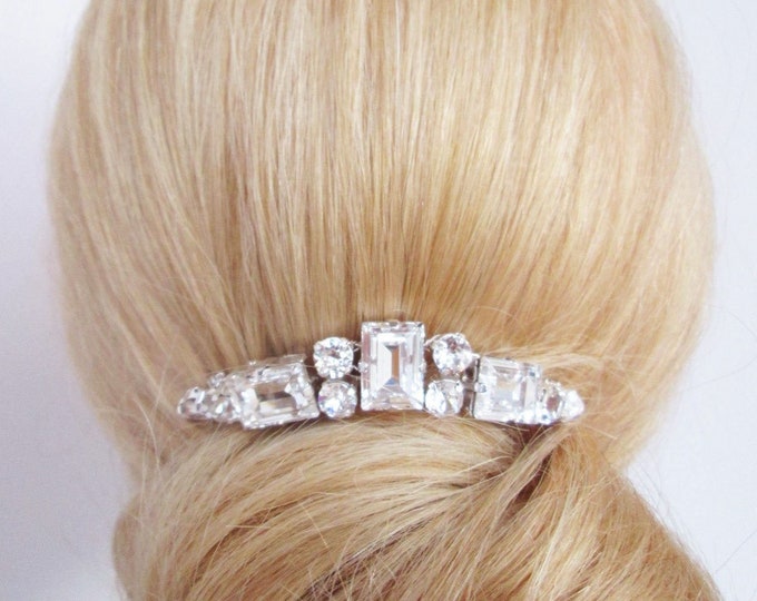 Crystal bridal hair comb, Wedding hair comb, bridal comb, Rhinestone bridal comb, Wedding hair clip, Small bridal comb