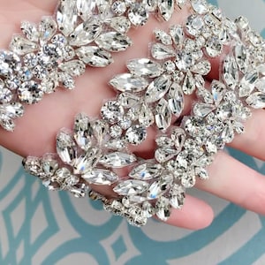 Crystal belt, Bridal rhinestone belt, Wedding belt 1.25&quot; wide, Silver bridal rhinestone belt, Fitted belt with clasp closure hook and eye