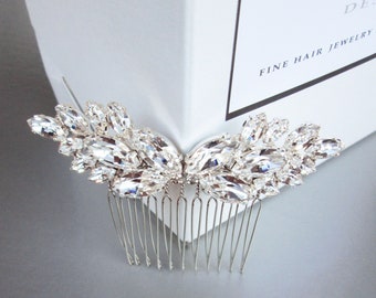 Premium European Crystal bridal hair comb, Wedding hair comb, Rhinestone bridal comb, Wedding hair vine, Small bridal comb