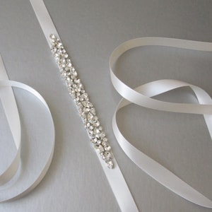 Bridal belt, Bridal belt sash, Bridal crystal sash, Wedding belt sash, Crystal belt, Rhinestone bridal belt in silver, gold or rose gold