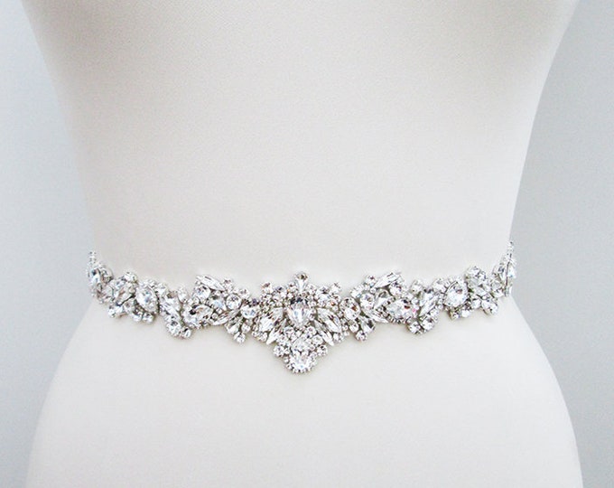 crystal wedding belt