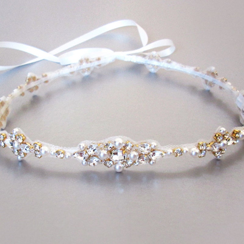 rhinestone halo headpiece