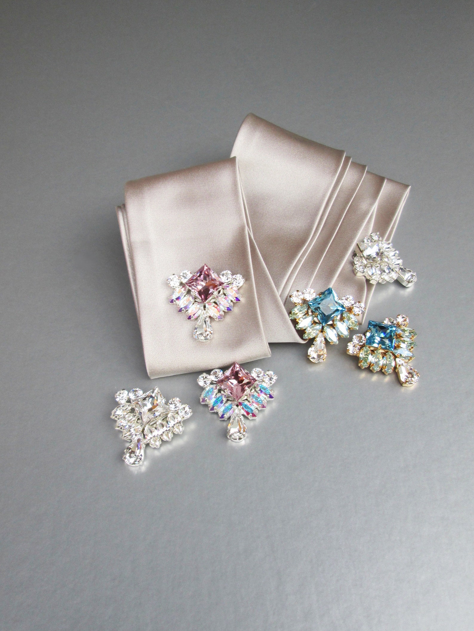 Mix and Match Shoe Clips, Bridal Shoe Clips, Premium European Crystal