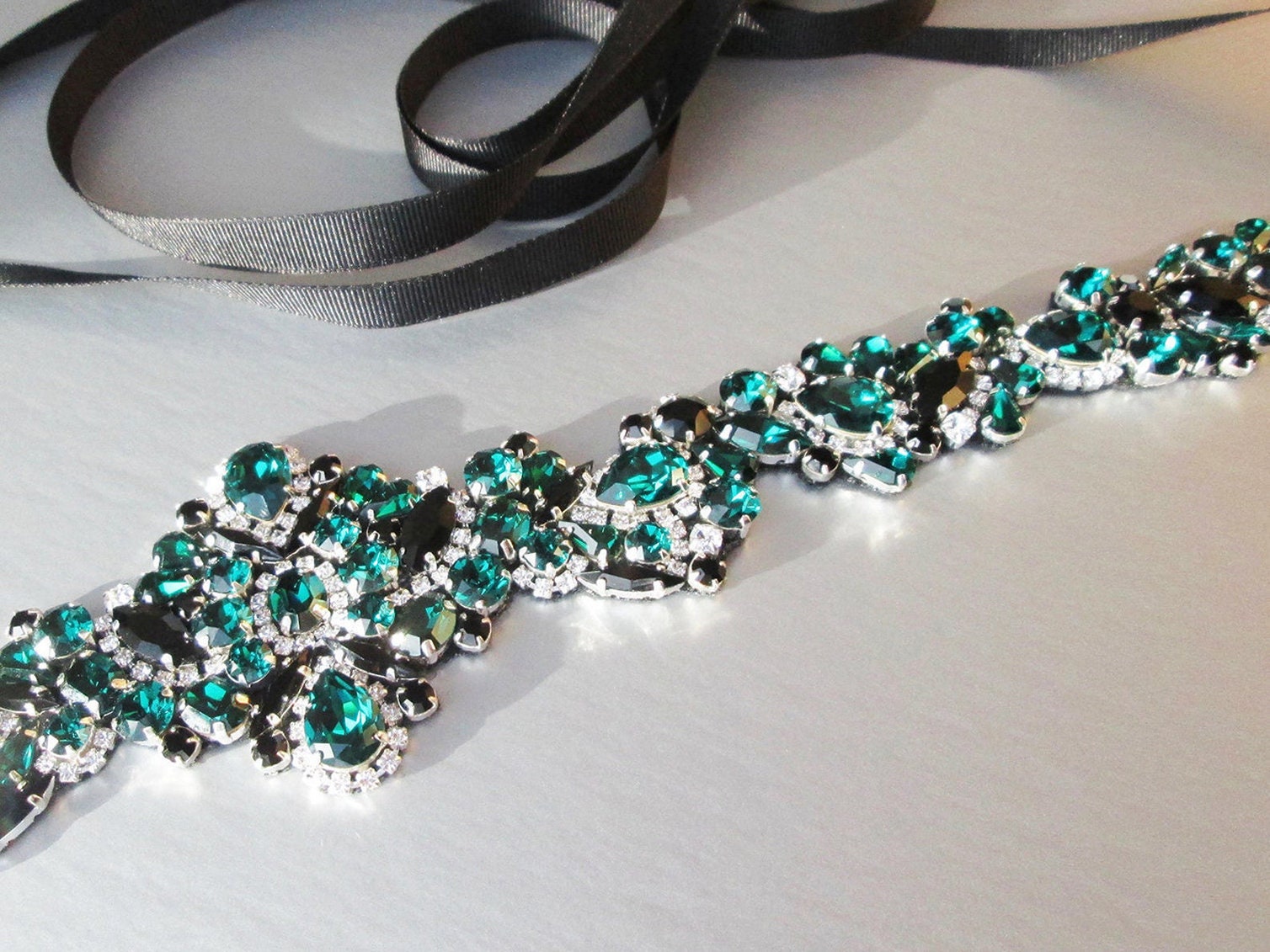 Rhinestone Belt - Green Chrysolite – Fashion Gods St. Louis