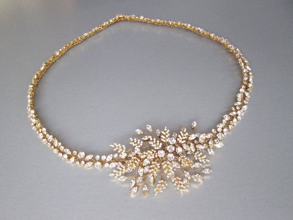 Bridal belt, Floating crystal belt, Fitted bridal belt, Rhinestone bridal belt with clasp, Wedding belt in gold or silver