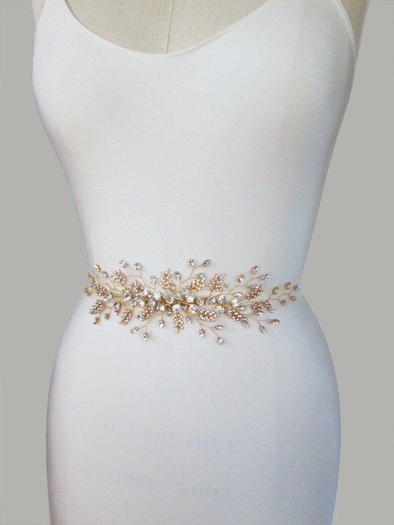 Wedding belt, Bridal crystal belt, Crystal bridal belt in gold, rose gold, silver, Rhinestone belt sash, Bridal belt sash, rhinestone belt