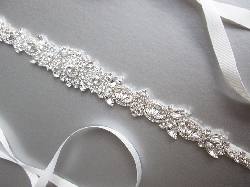 Bridal belt, Wedding belt, Bridal belt sash, Premium European Crystal bridal belt, Bridal beaded rhinestone belt, Bridal crystal belt sash image 9