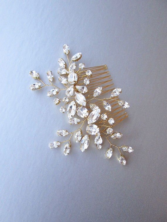 Crystal bridal hair vine, Bridal hair comb, Wedding hair comb, Premium European Crystal comb, Rhinestone bridal comb Wedding hair vine