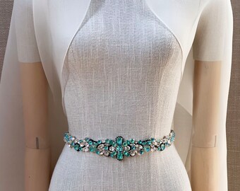 Blue Copper Belt, Fitted Belt in Green Blue, Special  display picture 1