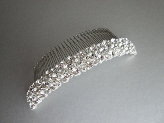 Bridal comb,  crystal hair comb, Bridal crystal hair comb, Rhinestone comb, Wedding hair comb, Sparkly bridal headpiece