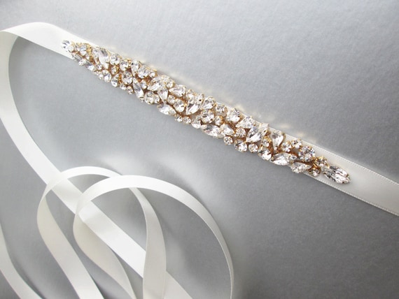 Bridal belt, Bridal belt sash, Bridal crystal sash, Wedding belt sash, Crystal belt, Rhinestone bridal belt in silver, gold or rose gold