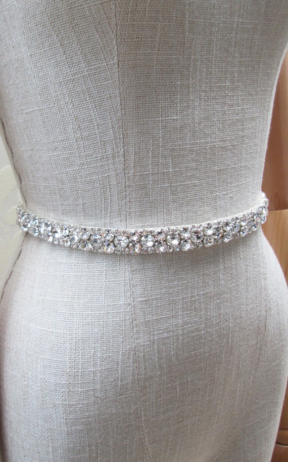 Bridal belt, Max Sparkle wedding belt, Crystal bridal belt, Rhinestone belt sash, Wedding belt sash in gold or silver