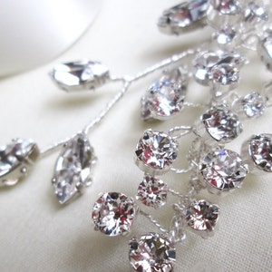 Crystal hair vine, Crystal Headband, Bridal hair vine, Bridal headband, Wedding headpiece,