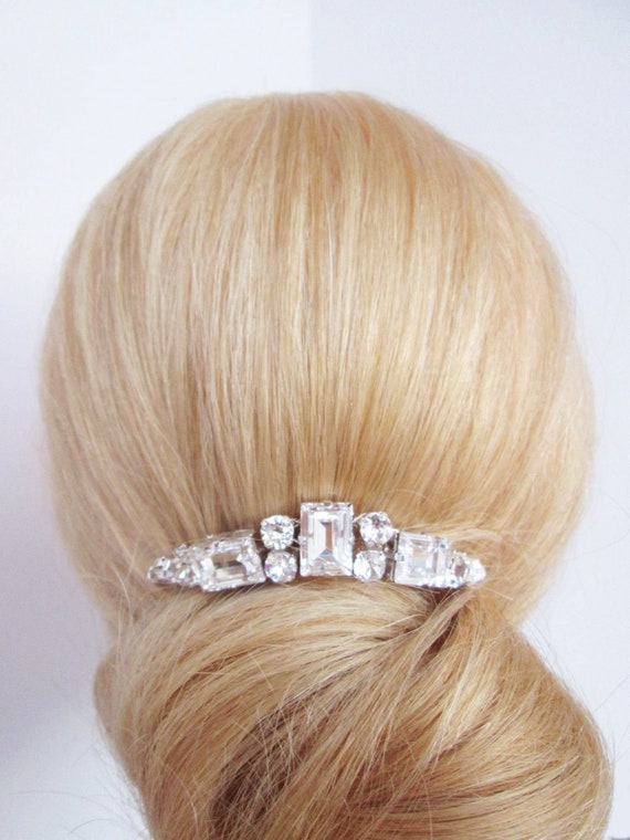 Crystal bridal hair comb, Wedding hair comb, bridal comb, Rhinestone bridal comb, Wedding hair clip, Small bridal comb