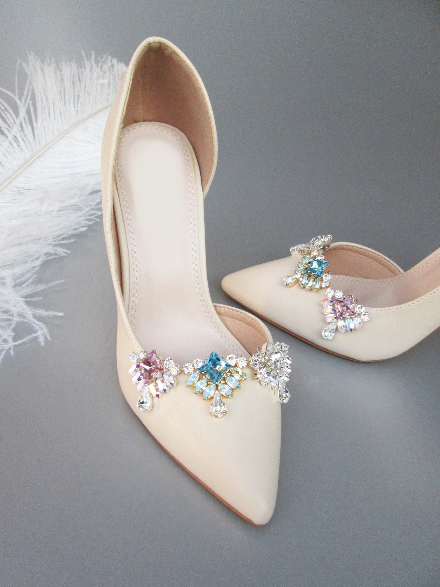 Mood DIY: Jeweled Shoe Clips