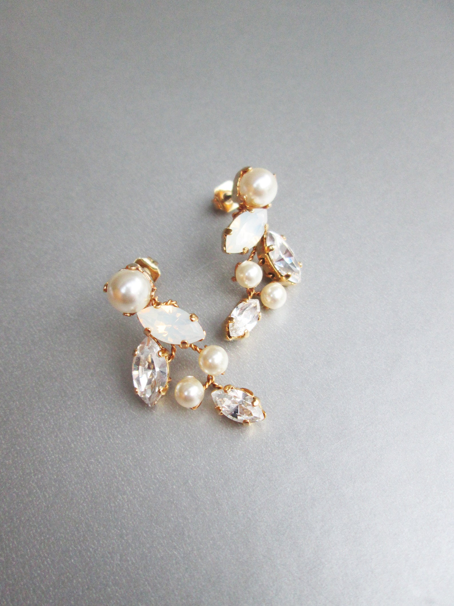 20 Pairs Crystal Pearl Stud Earrings Set - Gold And Silver Fashion Earrings For Women