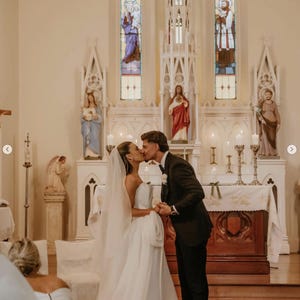 Velo di seta, Velo da sposa squisito in organza di seta al 100%, Velo da sposa Couture con fard, Velo lungo a cascata da cattedrale immagine 13