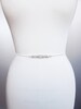 Premium European Crystal bridal belt, Super skinny bridal belt, Dainty crystal belt sash, Thin belt in gold, silver, rose gold 