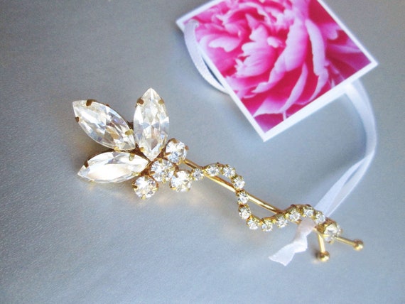 Bridal crystal bobby pin, Crystal bobby pin, Wedding hair pin, Rhinestone bobby pin, Clip in gold, silver, rose gold