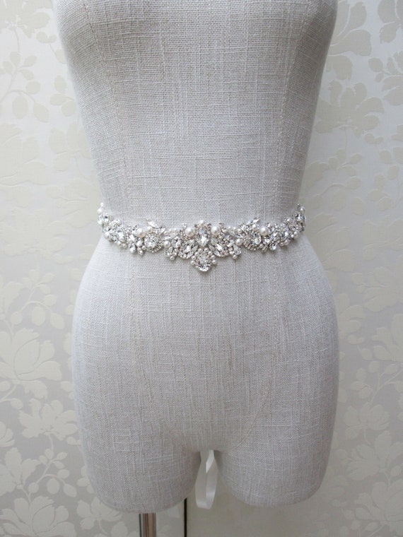 silver beaded belt for dress Amazon.com: Telooco Bridal Wedding Waist Belt Silver Glitter Rhinestone Sash Belt Handmade Black Ribbon Crystal Belt for Bride Women Formal Dress : Everything Else