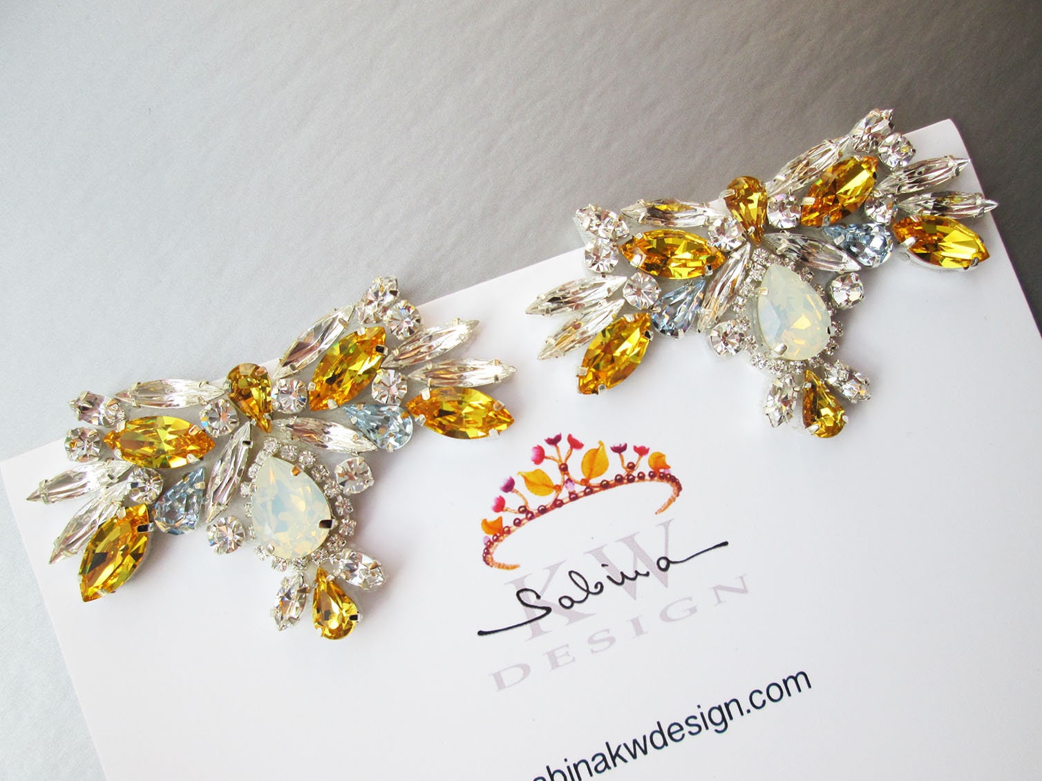 Sunny Topaz Shoe clips, Bridal shoe clips, Premium European Crystal Shoe  embellishments jewelry, Rhinestone shoe clip-on sunflower yellow