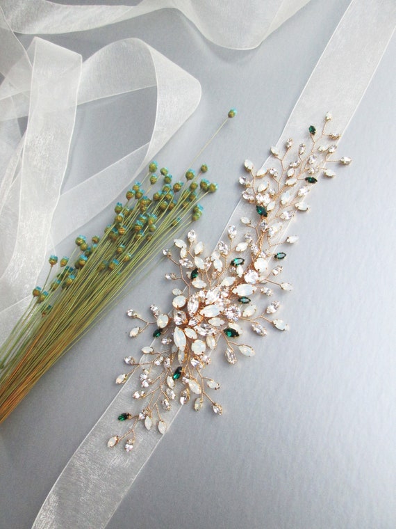 Wedding crystal belt cheap