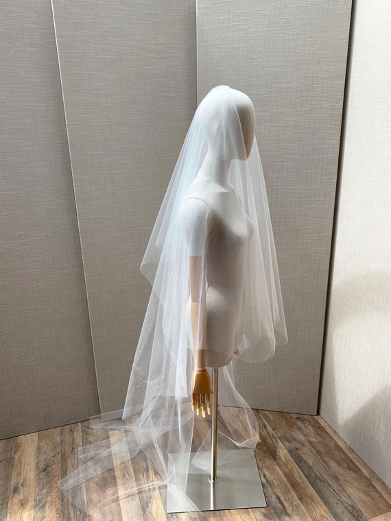 Cascading veil, Simple veil with blusher, Cathedral, Royal, Chapel veil with blusher, Long sheer veil