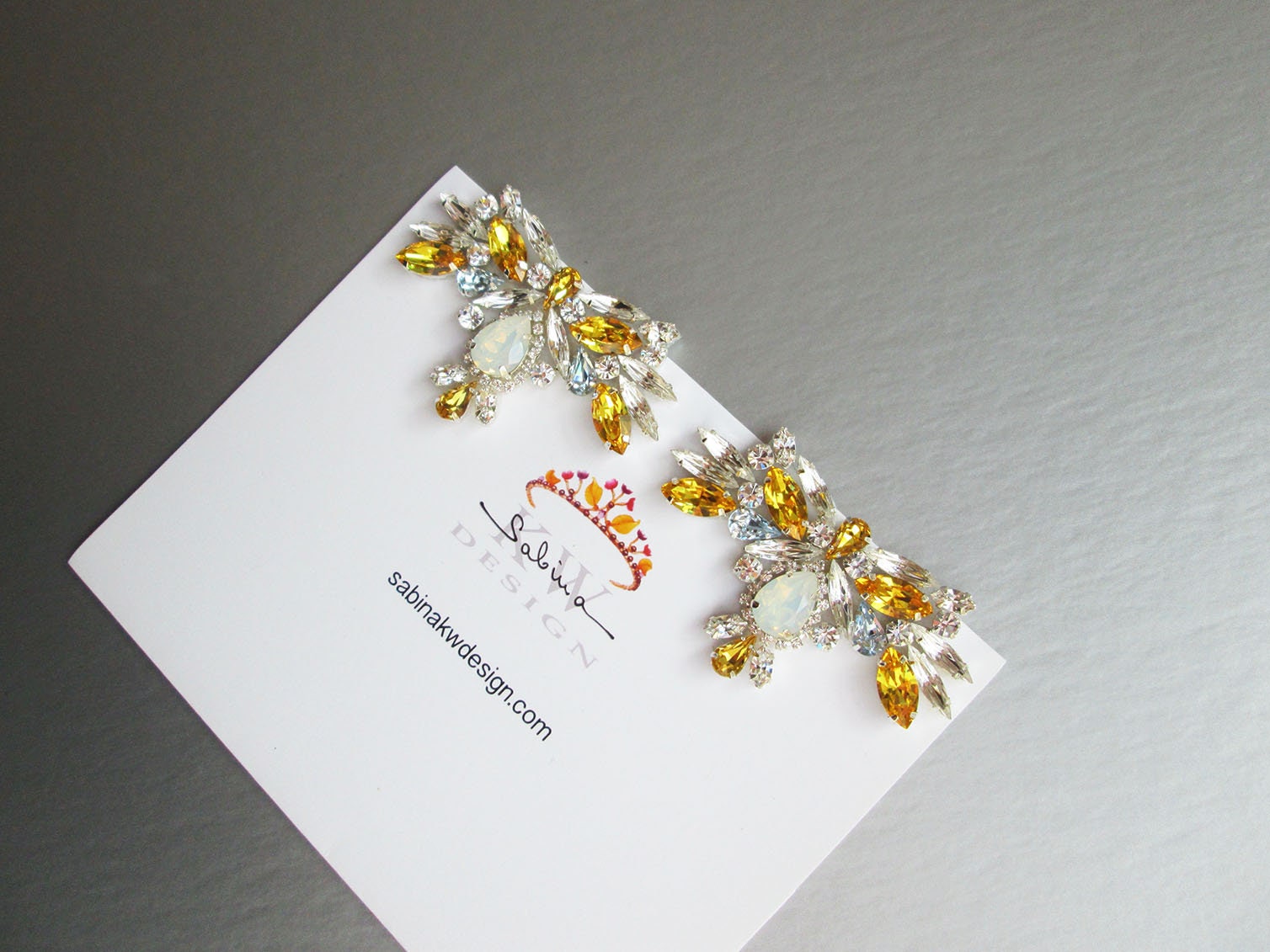 Sunny Topaz Shoe clips, Bridal shoe clips, Premium European Crystal Shoe  embellishments jewelry, Rhinestone shoe clip-on sunflower yellow