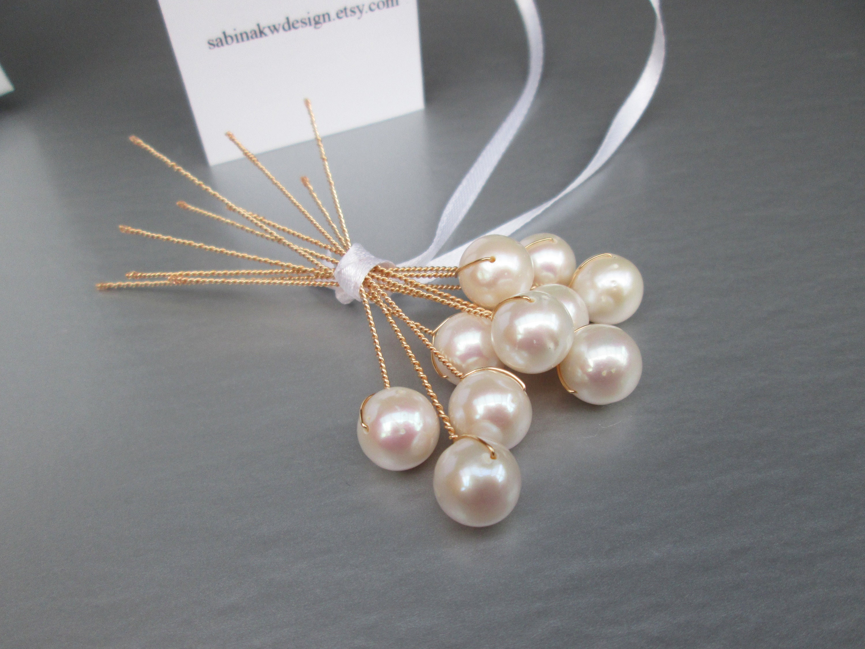 Pearl pins, Modern minimalist fine cultured freshwater pearl pins, Wedding  hair pins, Bridal hair pins pearls, Set of 10