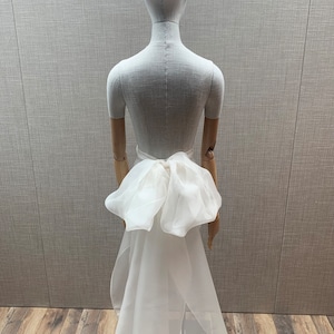 Warp Bodic Chiffon Long Dresses with Sash Bow Silver