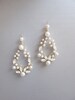 Bridal crystal earrings, Crystal pearl bridal earrings, Premium Quality European Crystal, Bridal earrings in gold, silver, rose gold 
