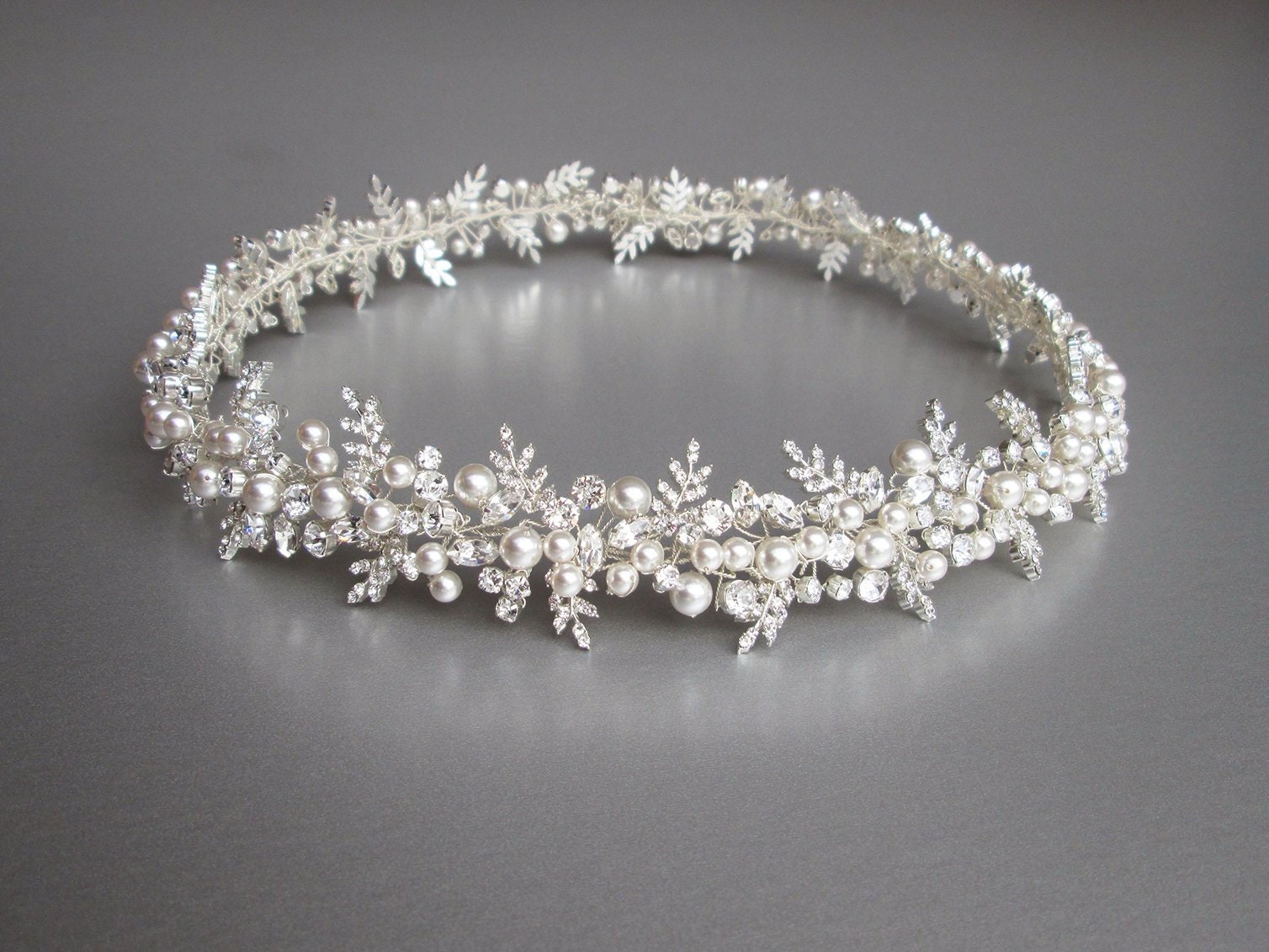 Fitted Bridal belt, Premium European Crystal and pearl belt