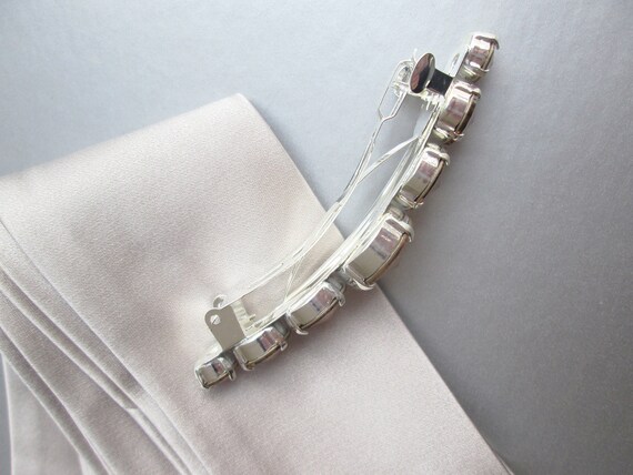 CRYSTAL HAIR CLIP LARGE COGNAC CRYSTAL HAIR CLIP LARGE COGNAC
