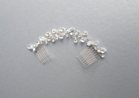 Crystal hair vine, Bridal comb, Wedding hair hair vine, Dainty crystal hair vine, Premium Quality European Crystal headpiece