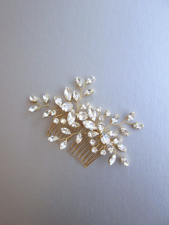 Crystal bridal hair vine, Bridal hair comb, Wedding hair comb, bridal comb, Rhinestone bridal comb, Wedding hair vine