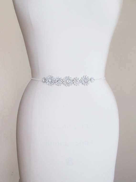 Tulle bridal crystal belt sash, Super skinny bridal tulle belt, Tulle crystal belt sash, Wedding belt sash, Super skinny rhinestone belt