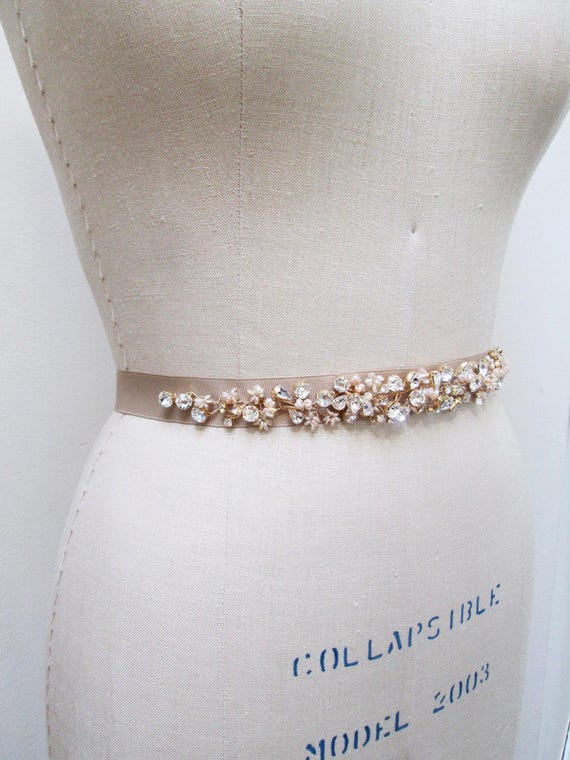 Bridal belt, Bridal crystal belt sash, Pink pearl and crystal belt, Crystal and pearl bridal belt sash in mauve, belt sash, 1 inch belt