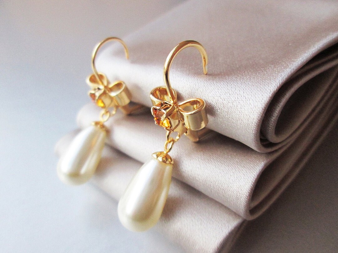Orecchini Pendenti Donna A Goccia EVER FAITH - Cristallo E Zircone, Lunghezza 5.8cm, Confezione Regalo - Ideali Per Matrimonio E Festa - 3
