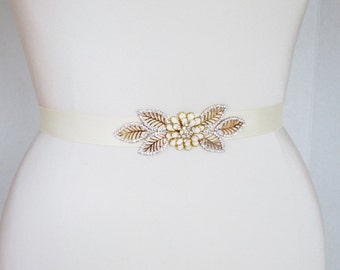 Bridal Crystal Belt and Hair Pin Set, Wedding Belt Set  display picture 1