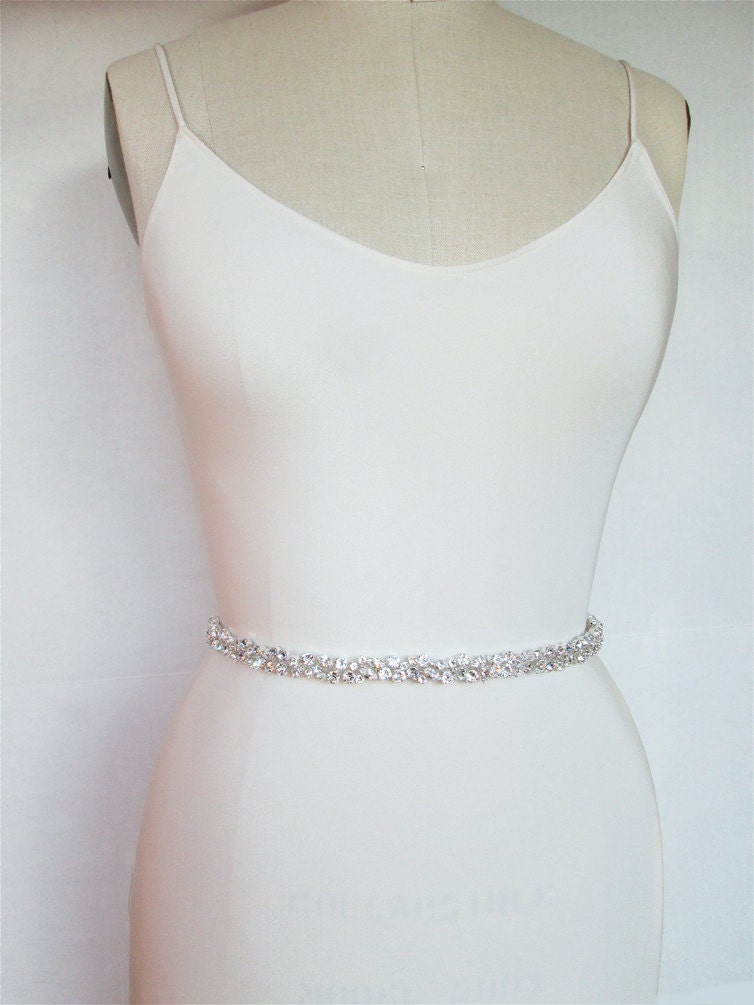 Bridal Wedding Belt Sash, Bridal Belt Hand Rhinestone Wedding Belt for  Bride Crystal Sash Women Dress Accessories