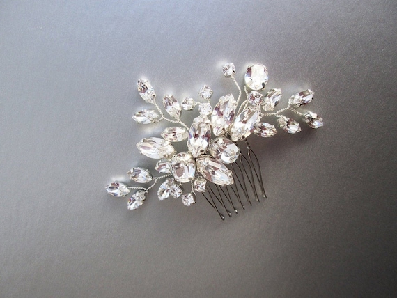 Bridal crystal hair comb, Wedding hair comb, bridal comb, Rhinestone bridal comb, Wedding hair vine, Small bridal comb