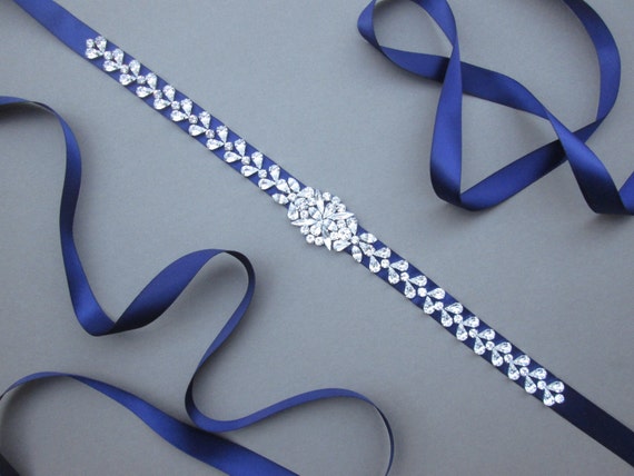 Bridal belt, Crystal belt sash, Bridal belt sash, Navy blue belt sash, Beaded Crystal Rhinestone Sash, Bridal belt sash, More colors