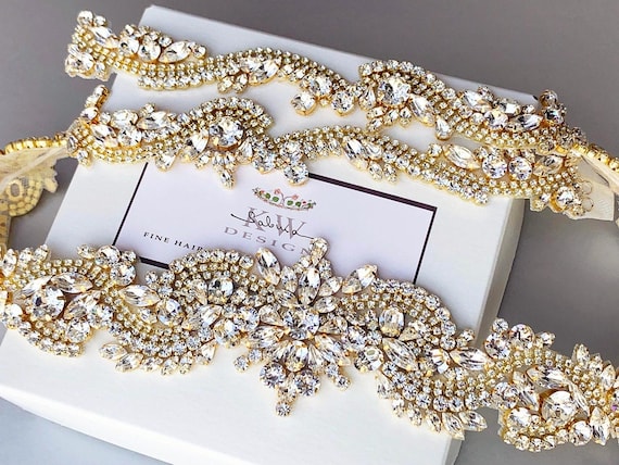 Gold Dragon belt, Exquisite Premium European Crystal Bridal belt sash, Crystal belt in silver gold, Clasp closure wedding belt Fitted belt