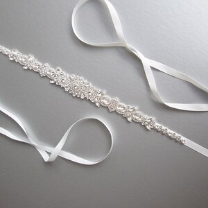Bridal belt, Wedding belt, Bridal belt sash, Premium European Crystal bridal belt, Bridal beaded rhinestone belt, Bridal crystal belt sash image 8