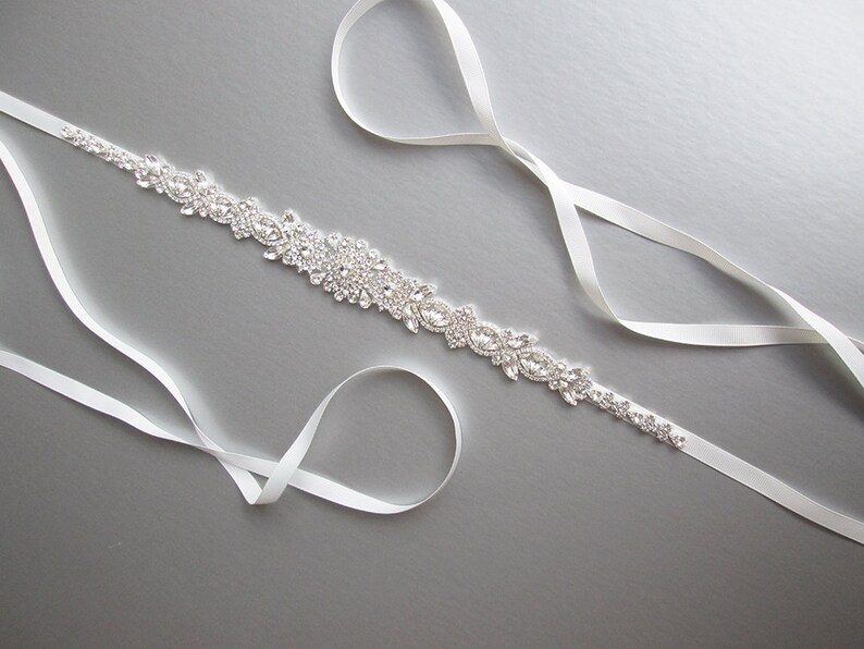 Bridal belt, Wedding belt, Bridal belt sash, Premium European Crystal bridal belt, Bridal beaded rhinestone belt, Bridal crystal belt sash image 8