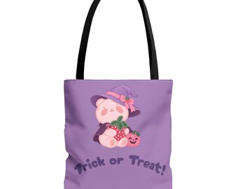 Cute Trick-or-Treat Halloween Bag Strawberry Bear