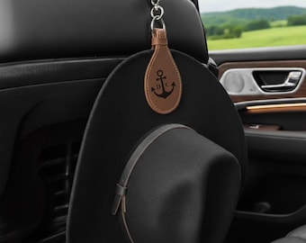 Customized Western Cowboy Hat Holder for Truck,car hat holder,car cowboy hat rack,Leather Magnetic Cap Clip,Truck Car Seat Hat Organizer